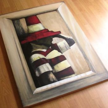 Painting titled "Billy Bragg Boy don…" by Paul Sabine, Original Artwork, Oil