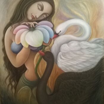 Peinture intitulée "BEYOND ILLUSIONS" par Suddha Sama, Œuvre d'art originale, Huile