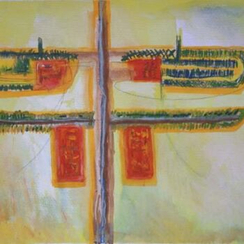 Painting titled "Prayers in the Wind" by Veryan Edwards, Original Artwork, Oil