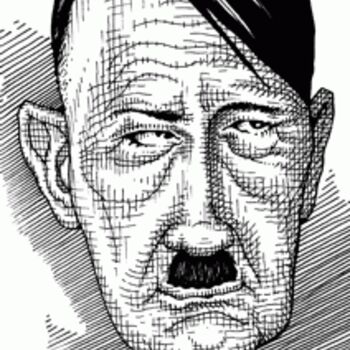 Drawing titled "hitler.gif" by Alfadito Dito, Original Artwork
