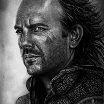 Drawing titled "karakalem" by Ercan Sebat, Original Artwork