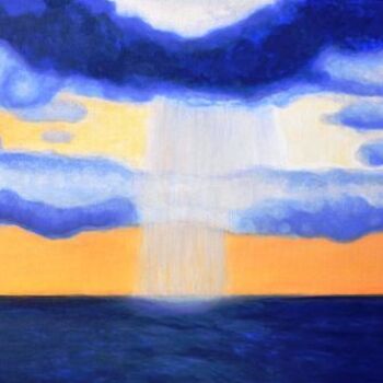 Malerei mit dem Titel "le mouvement au ciel" von Sigrun Neumann (Sineu), Original-Kunstwerk, Acryl