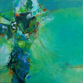 Peinture intitulée "Debout dans le tumu…" par Anne-Frédérique Ferret, Œuvre d'art originale, Huile
