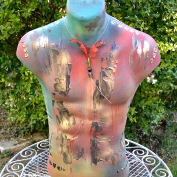 Malerei mit dem Titel "Lakhota" von Muriel Cayet, Original-Kunstwerk