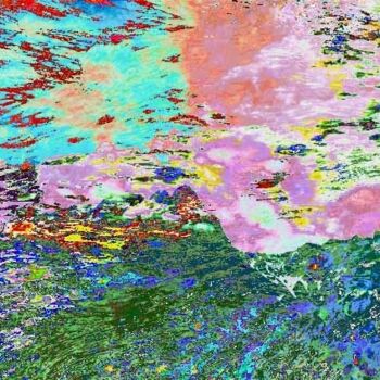 Digital Arts titled "Summer Currents 9" by Ken Grzesik, Original Artwork, Digital Painting