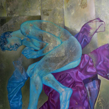Peinture intitulée "Animal Imparfait I" par Adalberto Miguez, Œuvre d'art originale, Huile Monté sur Châssis en bois