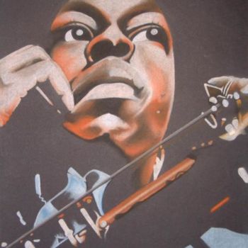 Painting titled "John Coltrane" by Samantha Hayes, Original Artwork
