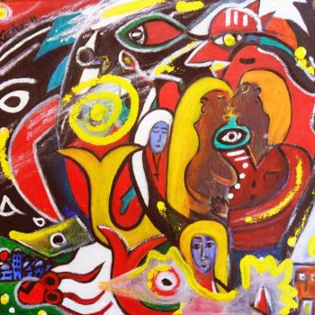 Ζωγραφική με τίτλο "Colores de la Vida" από Georg Kiehn, Αυθεντικά έργα τέχνης