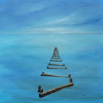 Peinture intitulée "Tout Près de l'Infi…" par Elisa Cook Benbassat Bassat, Œuvre d'art originale, Autre