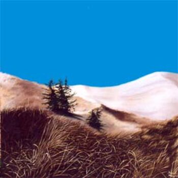Ζωγραφική με τίτλο "les trois arbres" από Francois Mauplot, Αυθεντικά έργα τέχνης