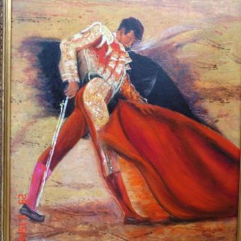 绘画 标题为“Derrière la cape, l…” 由San Roman, 原创艺术品, 油
