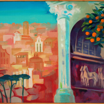 Peinture intitulée "Roma" par Laine Kainaize, Œuvre d'art originale, Huile