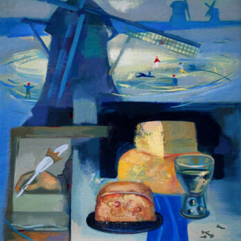 Peinture intitulée "Holland" par Laine Kainaize, Œuvre d'art originale, Huile