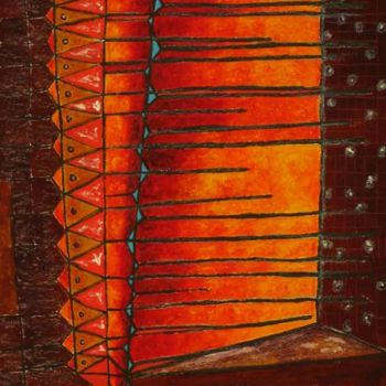 Painting titled "Confutatis" by Jose Carlos Sarmento, Original Artwork, Oil