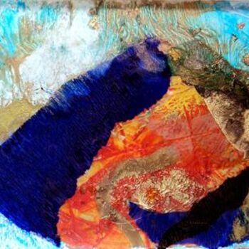 Malerei mit dem Titel "Invitation au rêve" von Valerie Nunes, Original-Kunstwerk, Öl