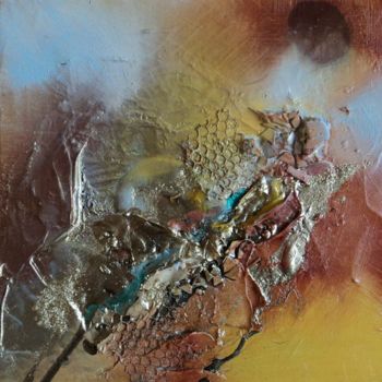 Painting titled "Matière à regarder" by Valerie Nunes, Original Artwork, Oil