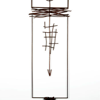 Skulptur mit dem Titel "INCARNAZIONE" von Morgese Giovanni, Original-Kunstwerk, Metalle