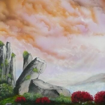Painting titled "LE MURMURE DES PIER…" by Pim, Original Artwork