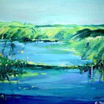 Peinture intitulée "Paysage" par Catherine Suchocka, Œuvre d'art originale