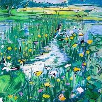 Peinture intitulée "Paysage" par Catherine Suchocka, Œuvre d'art originale