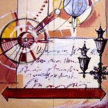 Dessin intitulée "Toile N°2 : "Histor…" par Catherine Suchocka, Œuvre d'art originale