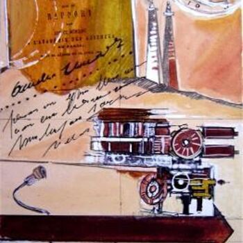 Dessin intitulée "Toile N°3 : "Histor…" par Catherine Suchocka, Œuvre d'art originale