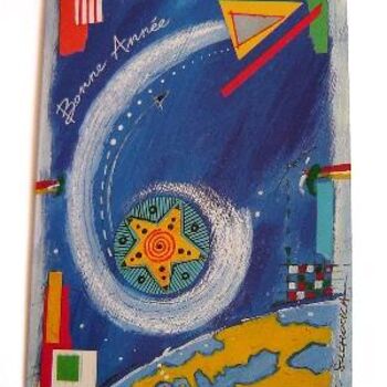 Dessin intitulée "Carte de Voeux - 20…" par Catherine Suchocka, Œuvre d'art originale