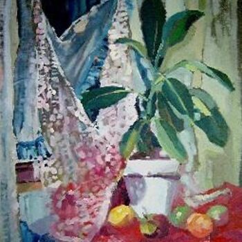 Peinture intitulée "Le ficus" par Catherine Suchocka, Œuvre d'art originale
