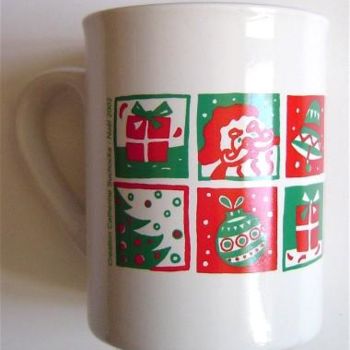 Peinture intitulée "MUG - Société ORTHO…" par Catherine Suchocka, Œuvre d'art originale, Huile