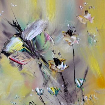 Peinture intitulée "Eglantine" par Muriel Cayet, Œuvre d'art originale