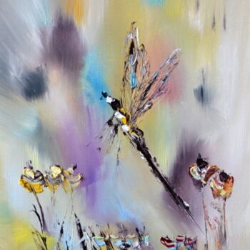 Peinture intitulée "Libellentanz" par Muriel Cayet, Œuvre d'art originale