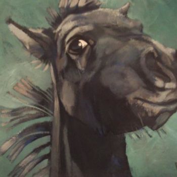 Peinture intitulée "fun pony" par Paulus Hoffman, Œuvre d'art originale, Huile