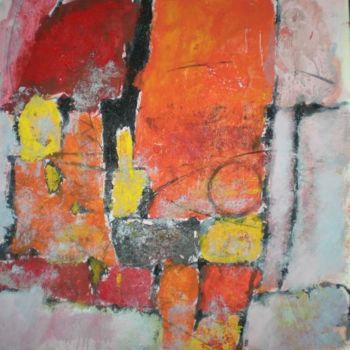 Peinture intitulée "L'éveil" par Anne Faucher, Œuvre d'art originale, Acrylique