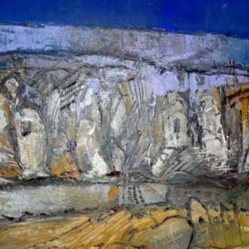 Painting titled "Paysage de capadoce…" by Jacques Donneaud, Original Artwork, Acrylic