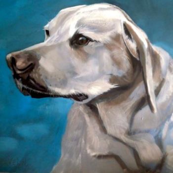 "labrador" başlıklı Tablo Paulus Hoffman tarafından, Orijinal sanat, Petrol