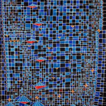 Malerei mit dem Titel "A CRIAÇÃO - Do negr…" von Jose Carlos Sarmento, Original-Kunstwerk, Öl