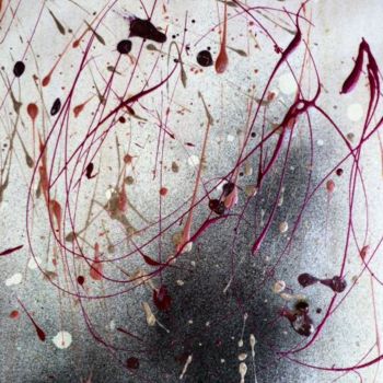 Peinture intitulée "LA DANSE DES CAILLO…" par Francine Barbaray, Œuvre d'art originale