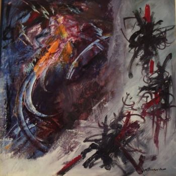 Peinture intitulée ""Hommage à Marcelle…" par Guy Benson, Œuvre d'art originale, Huile