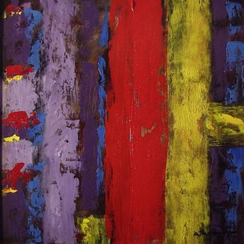 Peinture intitulée "Bleu 7" par Guy Benson, Œuvre d'art originale, Huile