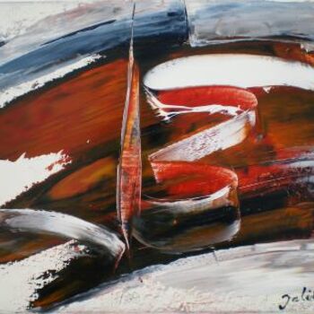 Peinture intitulée "Abstrait a1" par Francis Jalibert, Œuvre d'art originale, Huile Monté sur Châssis en bois