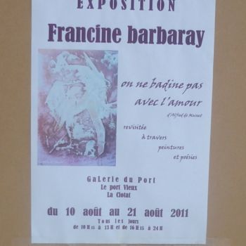 Photographie intitulée "L'AFFICHE DE L'EXPO…" par Francine Barbaray, Œuvre d'art originale