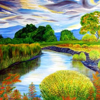 Digitale Kunst mit dem Titel "Nature Forever" von Sesha, Original-Kunstwerk