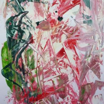 Peinture intitulée "LE CORBEAU ET LE RE…" par Francine Barbaray, Œuvre d'art originale