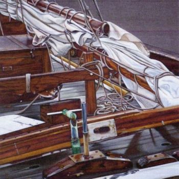 「Les copains d'abord」というタイトルの絵画 M'Doによって, オリジナルのアートワーク, アクリル