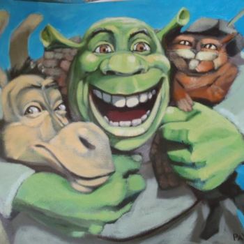 Ζωγραφική με τίτλο "shrek" από Paulus Hoffman, Αυθεντικά έργα τέχνης, Άλλος