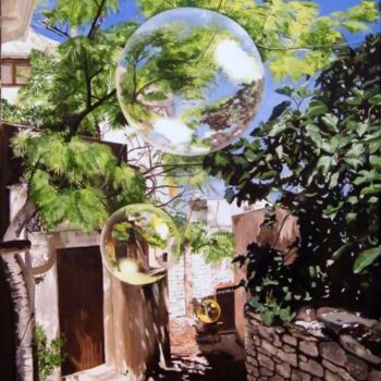 Painting titled "ERICE" by Manu Surreabulliste, Original Artwork, Oil