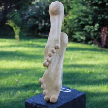 Scultura intitolato "Plantes de pieds" da Max Bernard, Opera d'arte originale, Legno