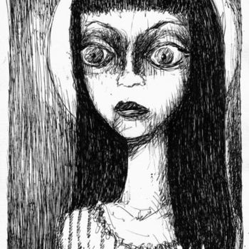 Dessin intitulée "Isa Dorable" par Patrick Jannin, Œuvre d'art originale, Autre