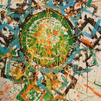 Painting titled "Подсолнух" by Kirill Bulatov Bulatov, Original Artwork, Oil