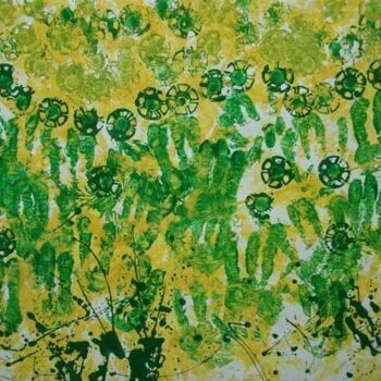 Painting titled "Два козла" by Kirill Bulatov Bulatov, Original Artwork, Oil